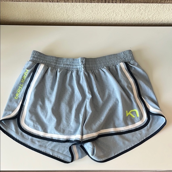 Kari Traa Pants - Kari Traa Blue and White Athletic Shorts Lightweight Breathable Gym Running Sz S